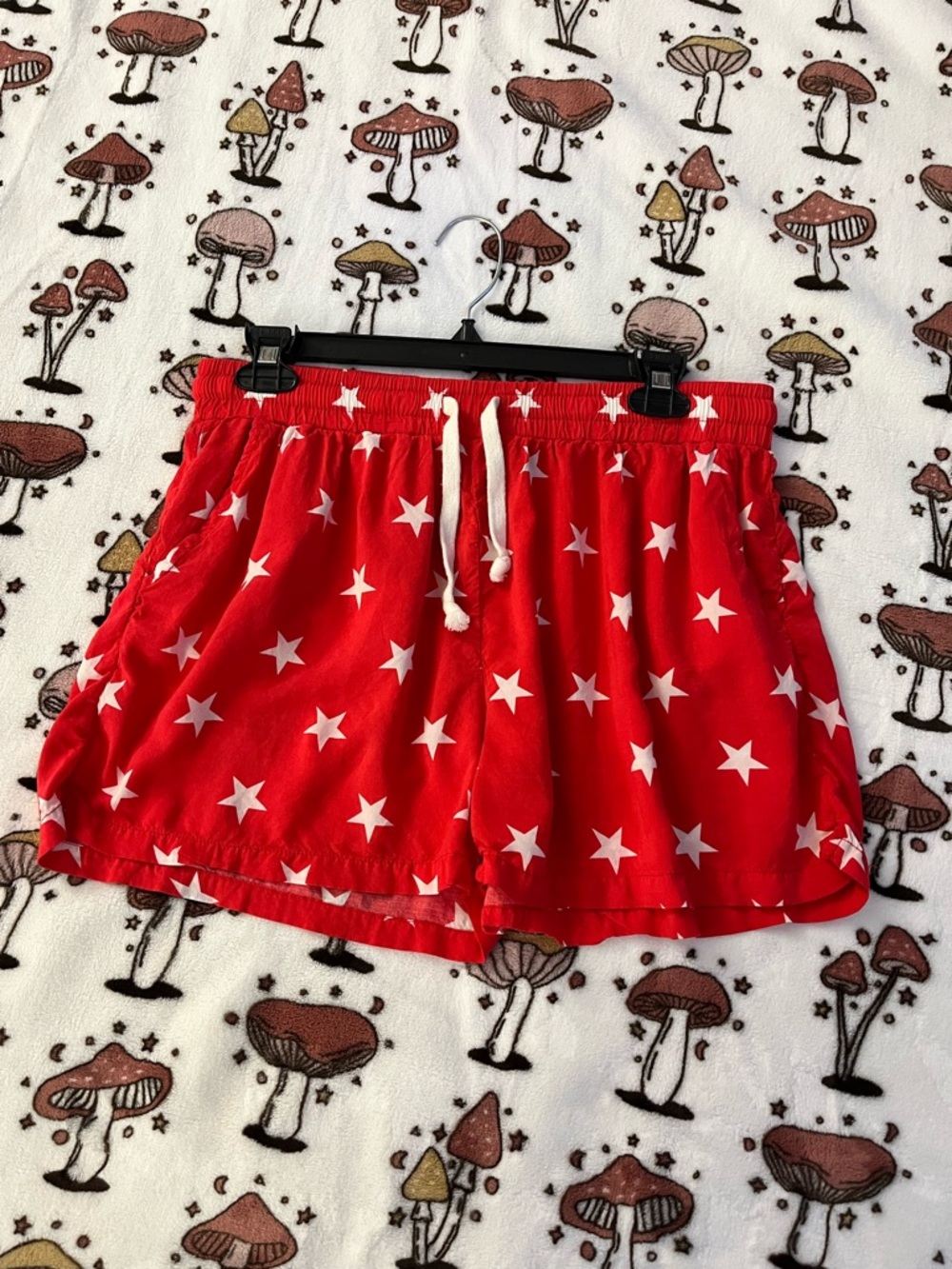 Jordann Red Star Drawstring Shorts